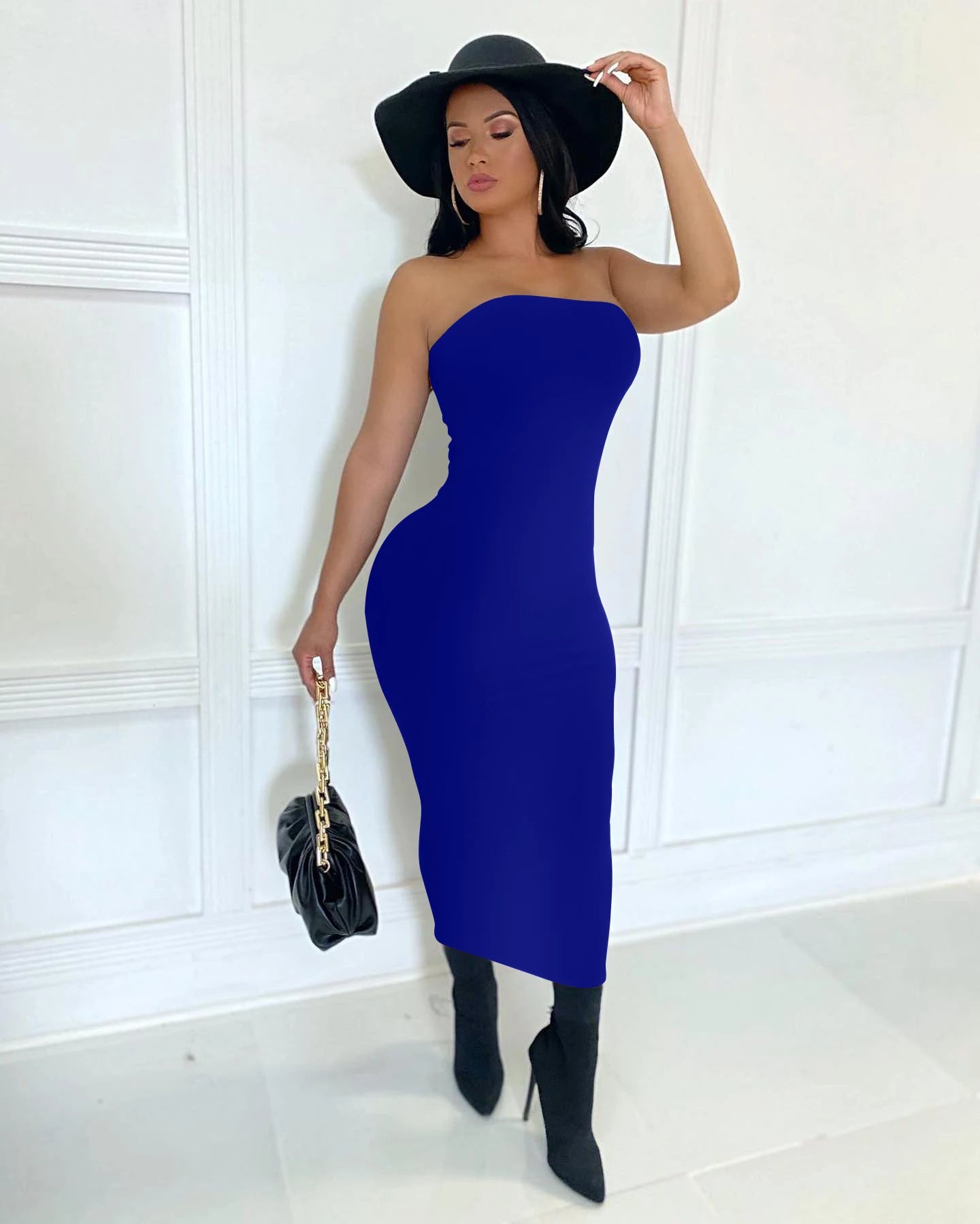 Dames Mouwloze Lange Strandjurk Zomerjurkjes voor Elegante Stijl-5