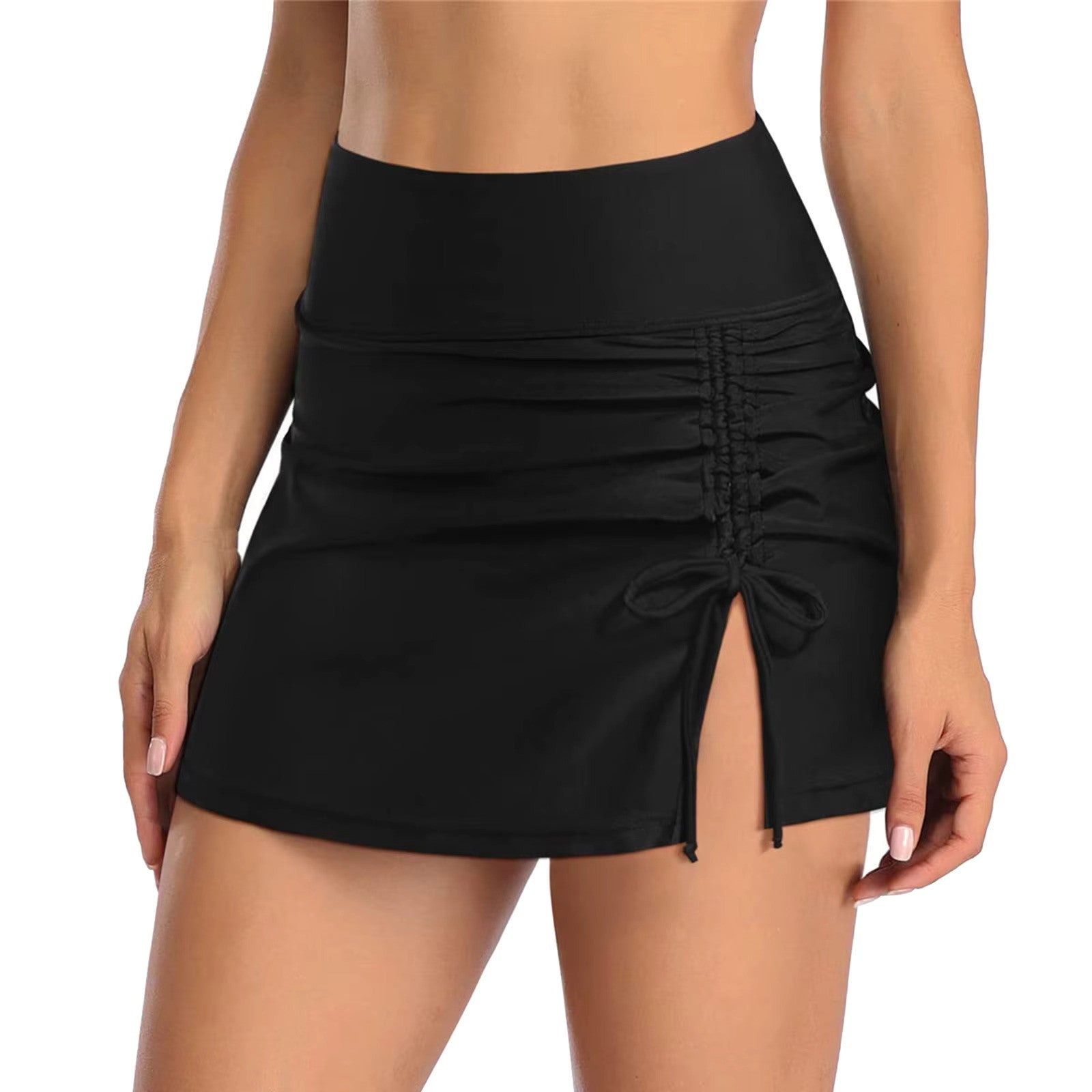 Zwemshort Dames Met Zijopeningen - Stijlvol En Comfortabel Sneldrogend Design-2