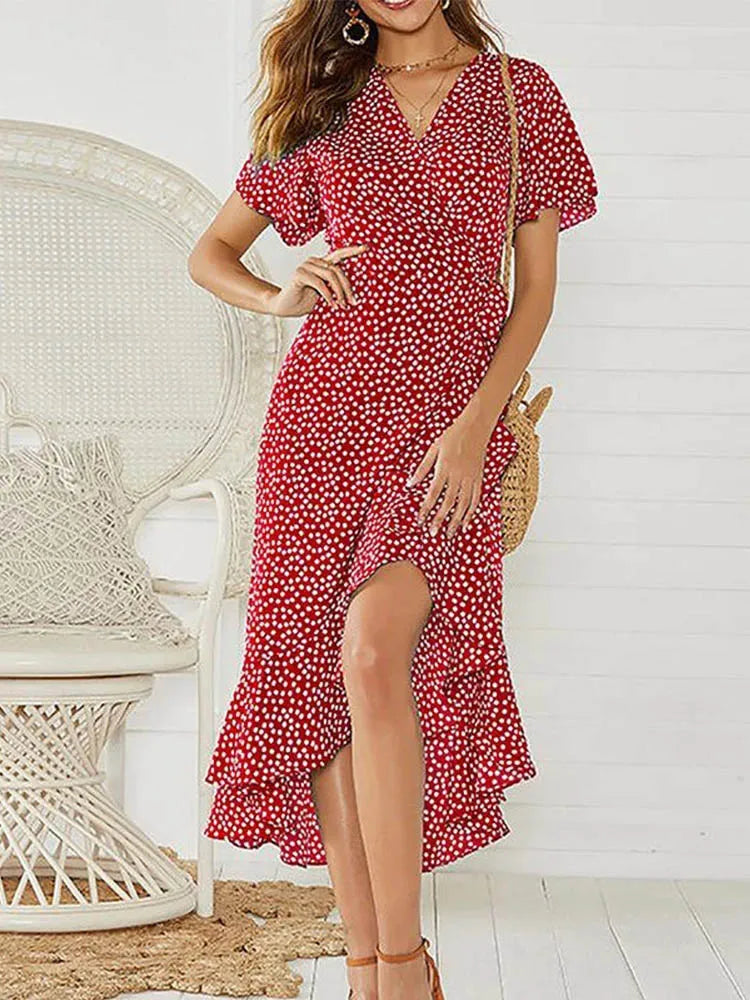 Variant image for Dames Maxi Jurk Bloemenprint Boho Stijl voor Zomer-3
