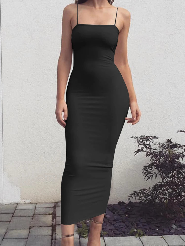 Variant image for Dames Backless Zomerjurk Lange Mouwloze Sexy Jurkjes voor Avondkleding-2