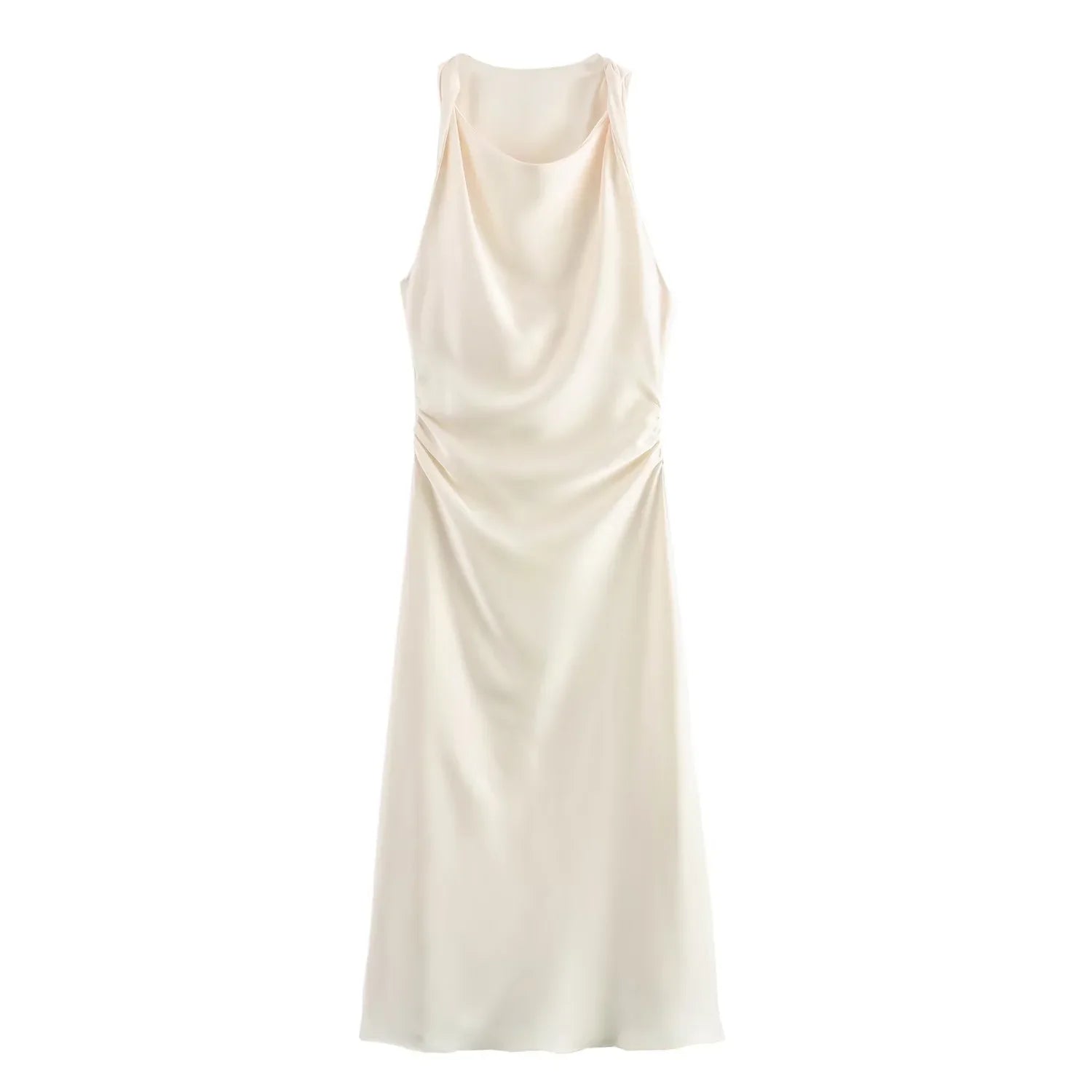Variant image for Dames Midi Jurk Mouwloos Elegante Zomer Kleding voor Feestelijke Gelegenheden-10