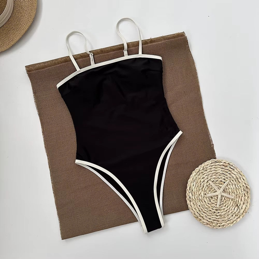 Dames Badpak Bandeau Met Verstelbare Schouderbandjes Voor Strand En Zwembad-4