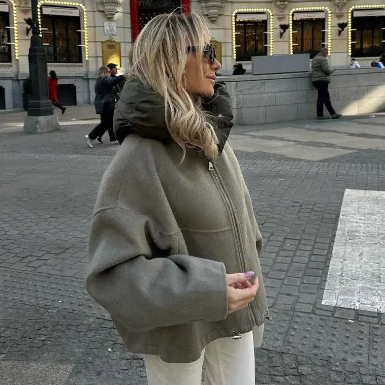 LYONNE – Giacca con cappuccio da donna | Design elegante e moderno per autunno e inverno