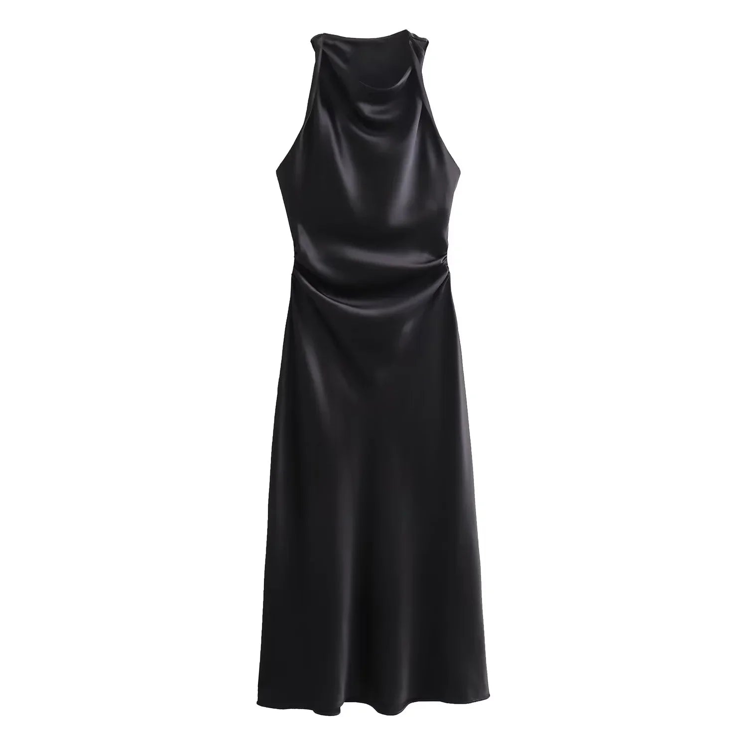 Variant image for Dames Midi Jurk Mouwloos Elegante Zomer Kleding voor Feestelijke Gelegenheden-11