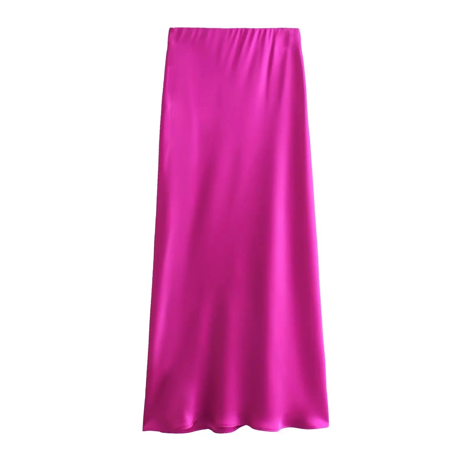 Hoge Taille Satijnen Rok voor Dames - Elegante Midden-Lengte in Luxe Satijn, Flatterende Pasvorm voor Elke Gelegenheid 3