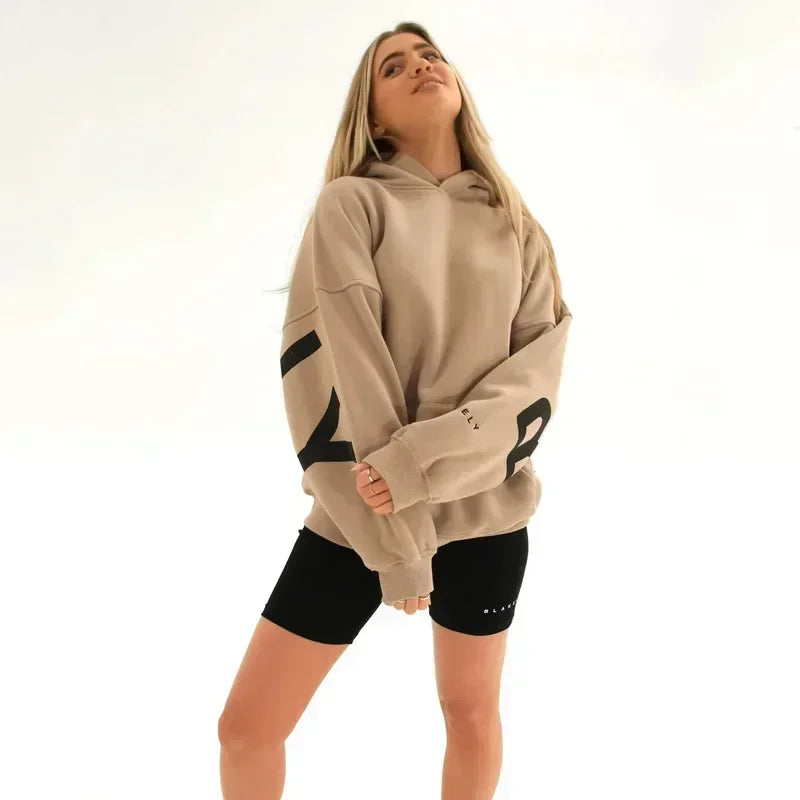 Moderne Dames Hoodie - Retro Bedrukte Sporttop in Diverse Maten voor Comfortabele Casual Looks 6