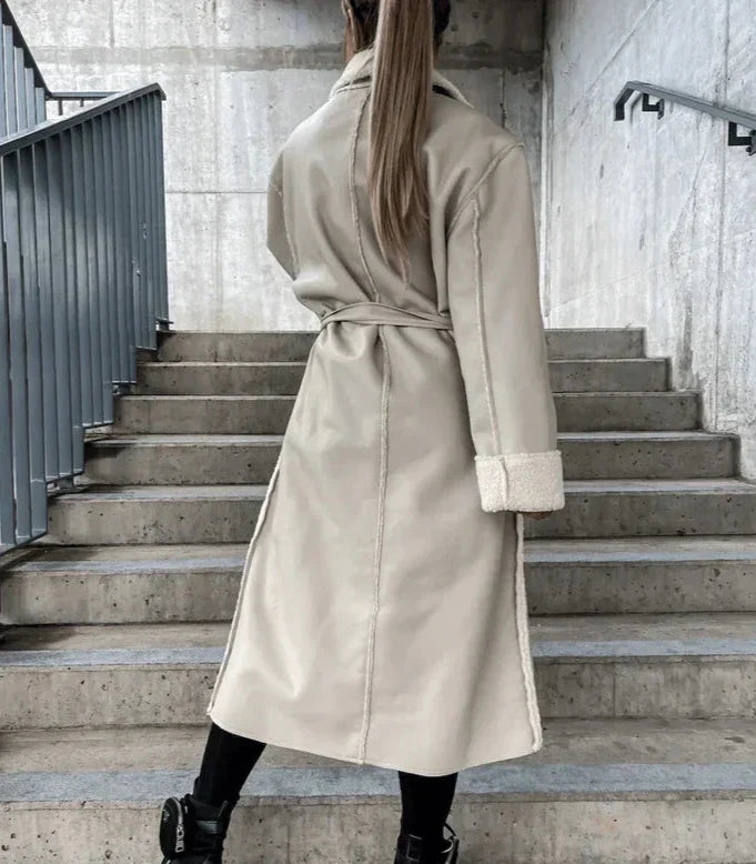 LORIANE - Jas van Leer y Forro Polar