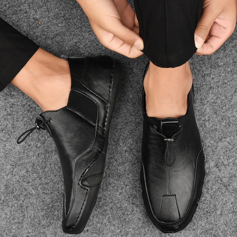 Echte Leren Loafers Herenschoenen Casual Elegant Stijl 3