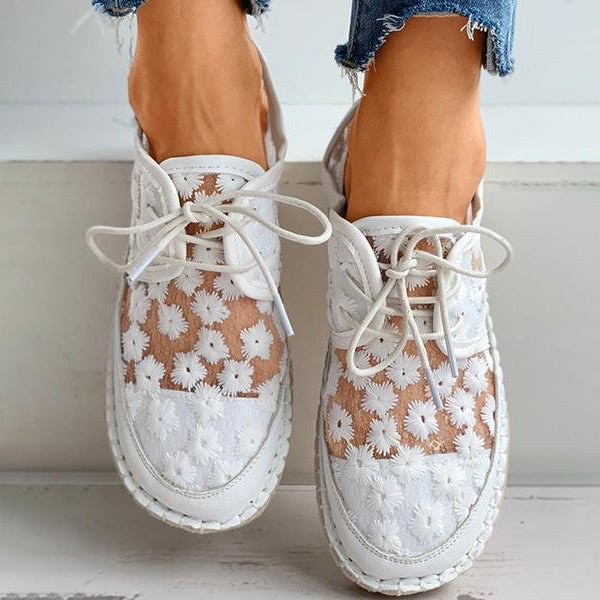 Arabella Dames Schoenen Luchtig Bloemendessin Comfortabel Stijlvol 1