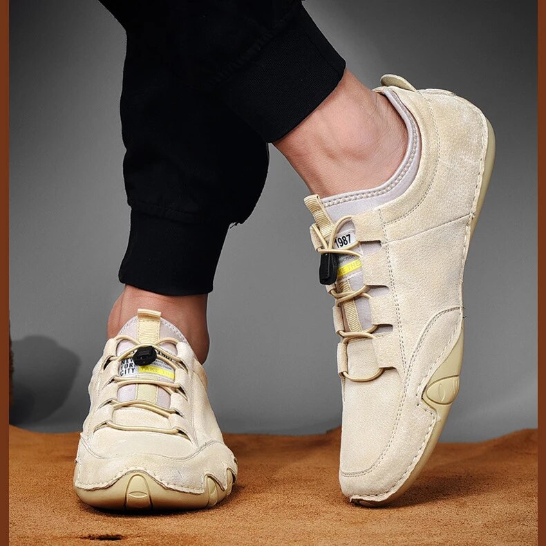 Echte Leren Loafers Herenschoenen Casual Elegant Stijl 6